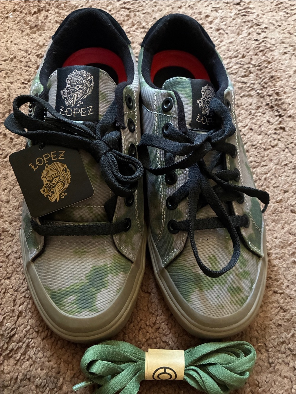 Adrian Lopez Circa Camo skate shoes unisex AL50 mens 6 womans 7.5